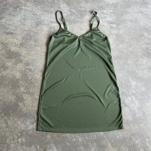 Show Me Your Mumu Green Layering Slip Dress